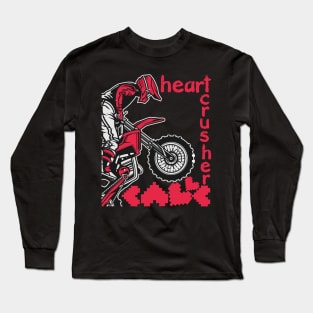 heart crusher valentines day bike boys Long Sleeve T-Shirt